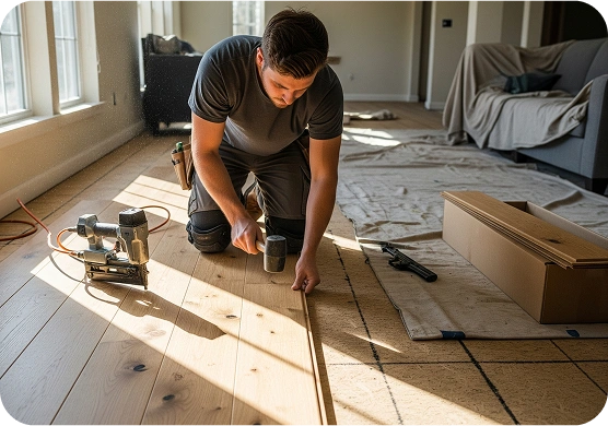 Wood Floor Install